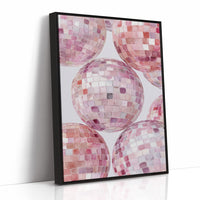 Blush Ballroom: Disco Spheres in Pink