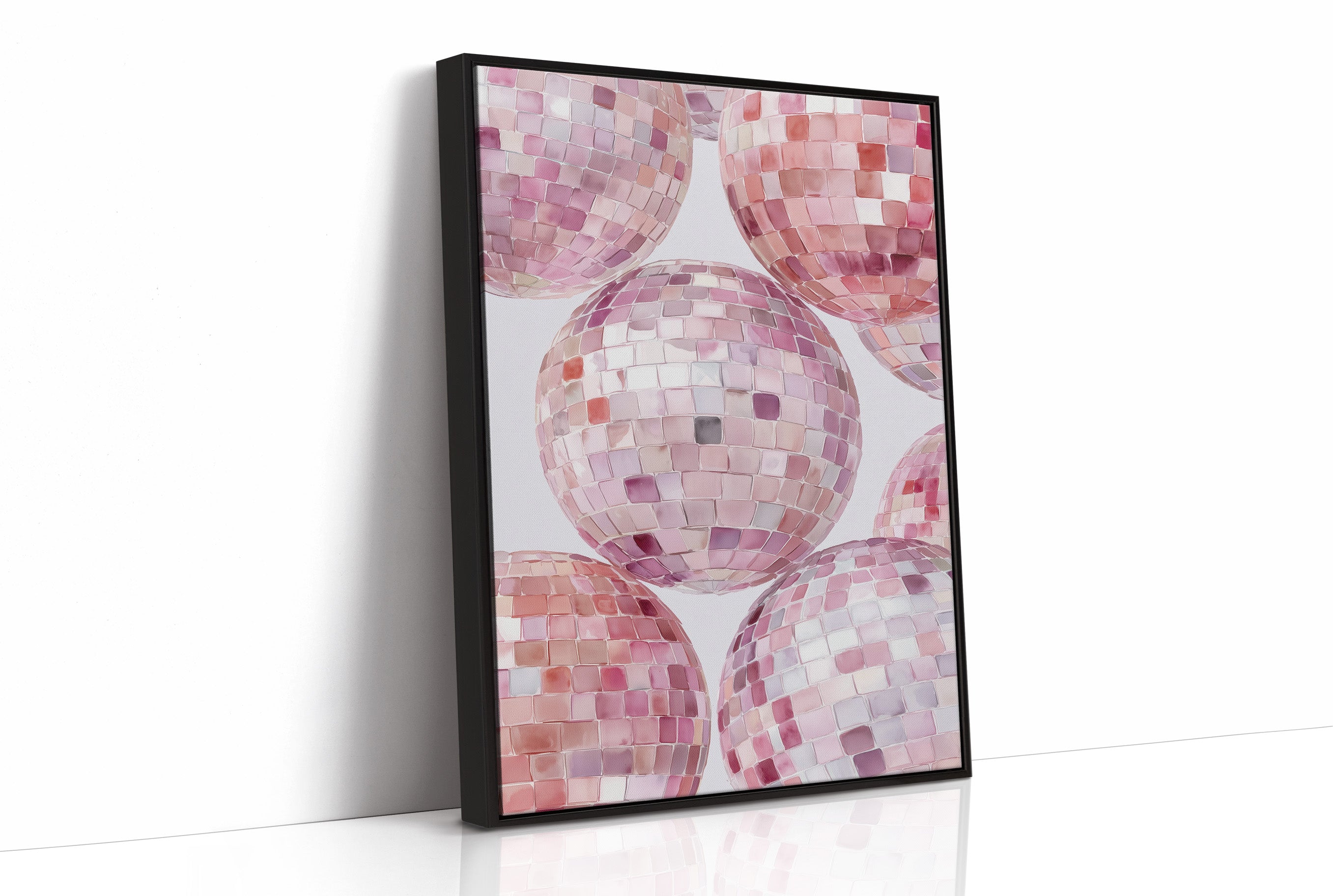 Blush Ballroom: Disco Spheres in Pink