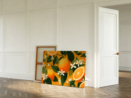 Citrus Blossoms Dance In Sunlight
