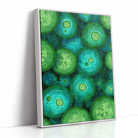 Emerald Slices in Still Water