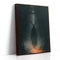 Antlered Shadow In The Dark Woods