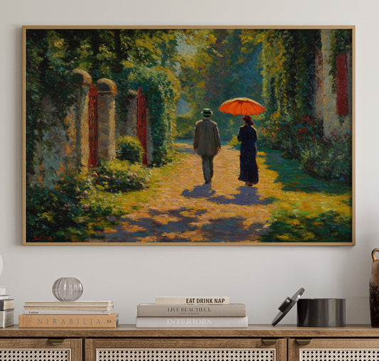 Autumn Path Through Garden Gates