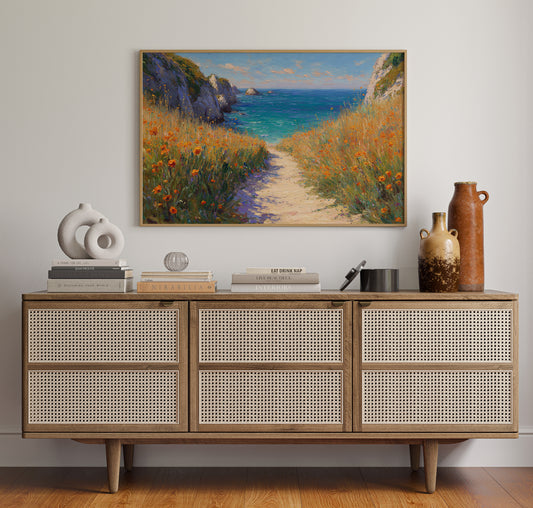Poppies Dance Along Ocean Trails