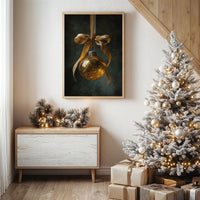 Golden Ornament Holds December's Light