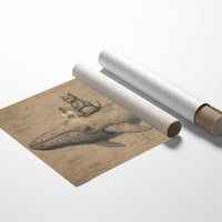 Cat Sailor Charts Ocean Dreams