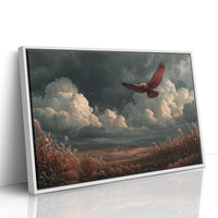 Eagle Over the Autumn Valley