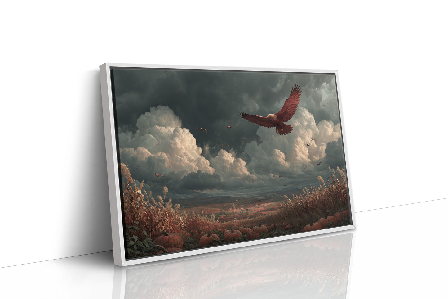 Eagle Over the Autumn Valley