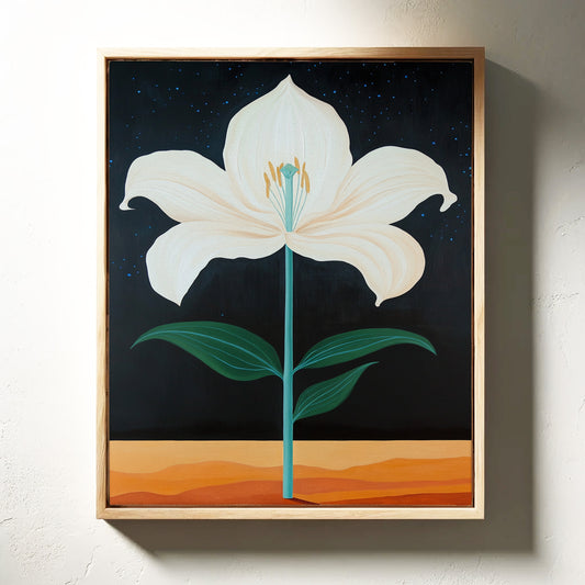 Midnight Lily Reaches For Stars