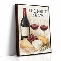 Wine & Cheese, Watercolor