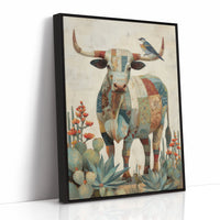 Patchwork Bull With Desert Song