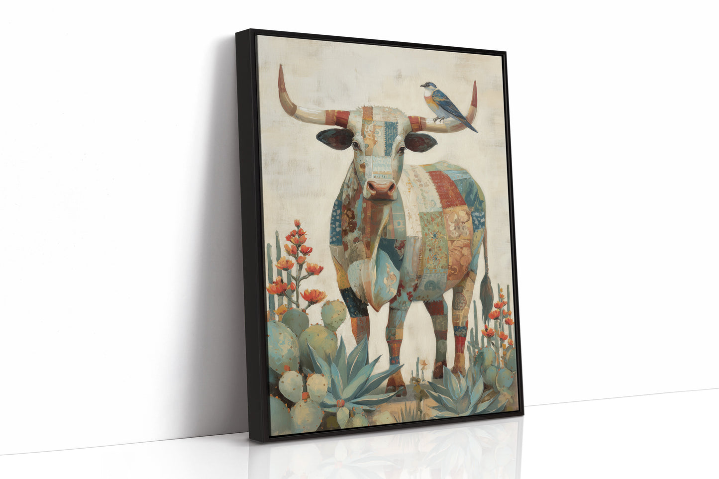 Patchwork Bull With Desert Song