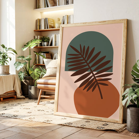 Foliage Dances Against Soft Canvas