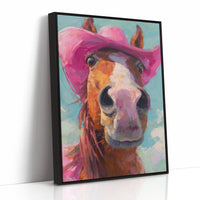 Cowgirl's Steed In Magenta