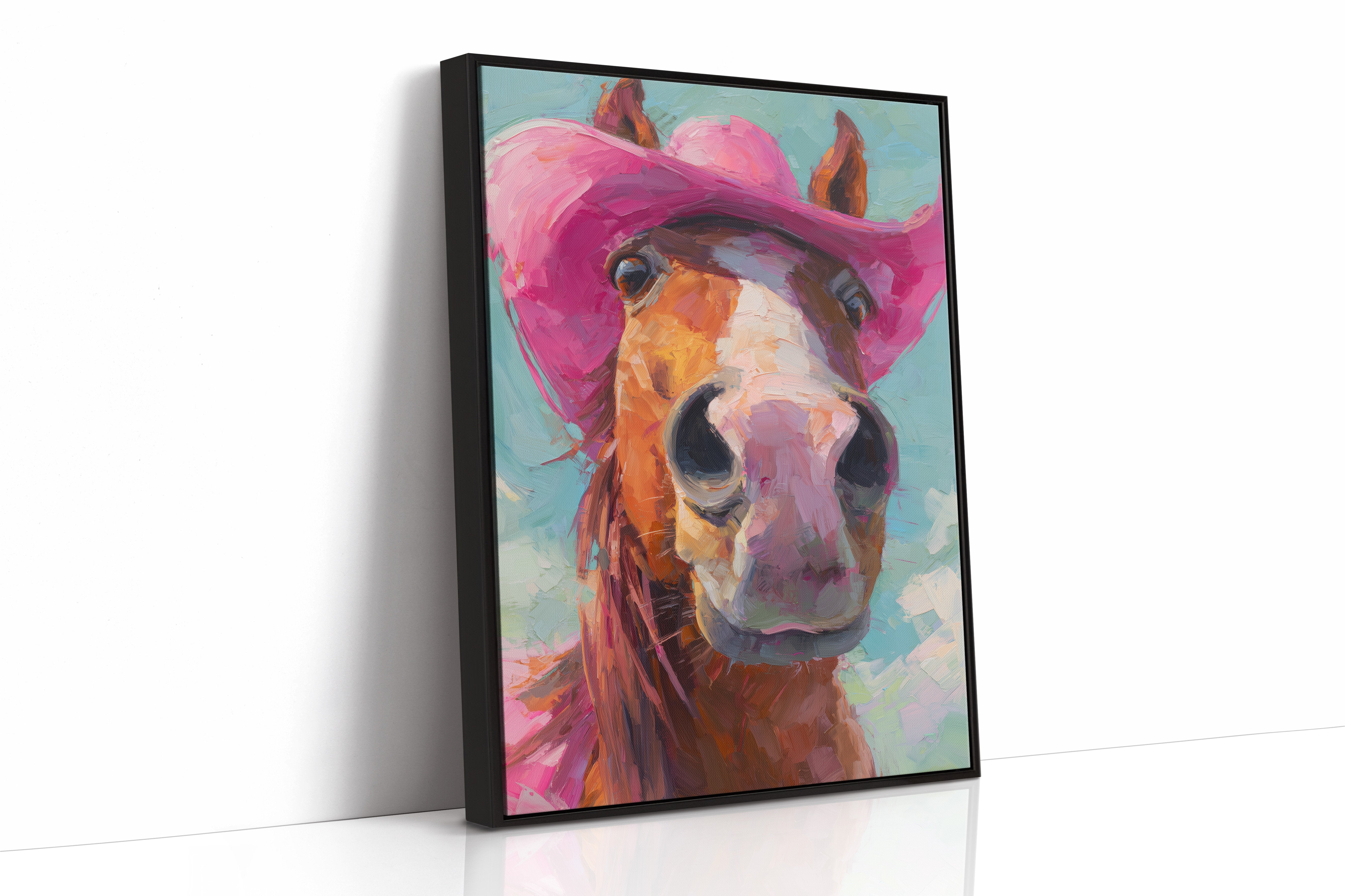Cowgirl's Steed In Magenta