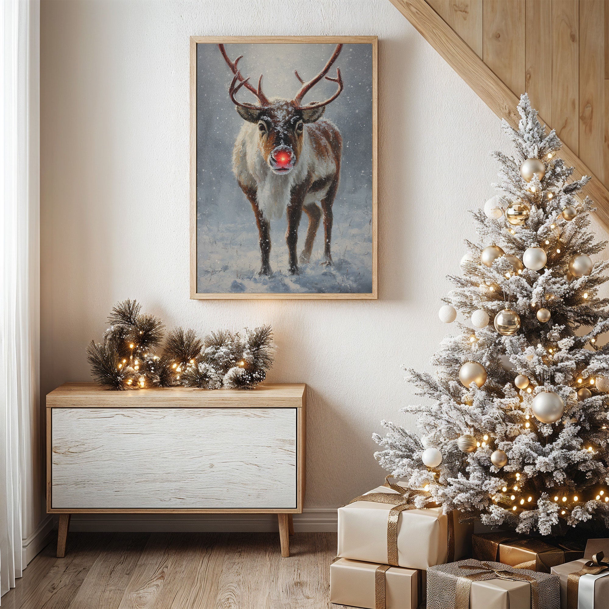 Rudolph Brings December's First Snow