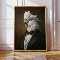 Dapper Cockatoo in Formal Attire