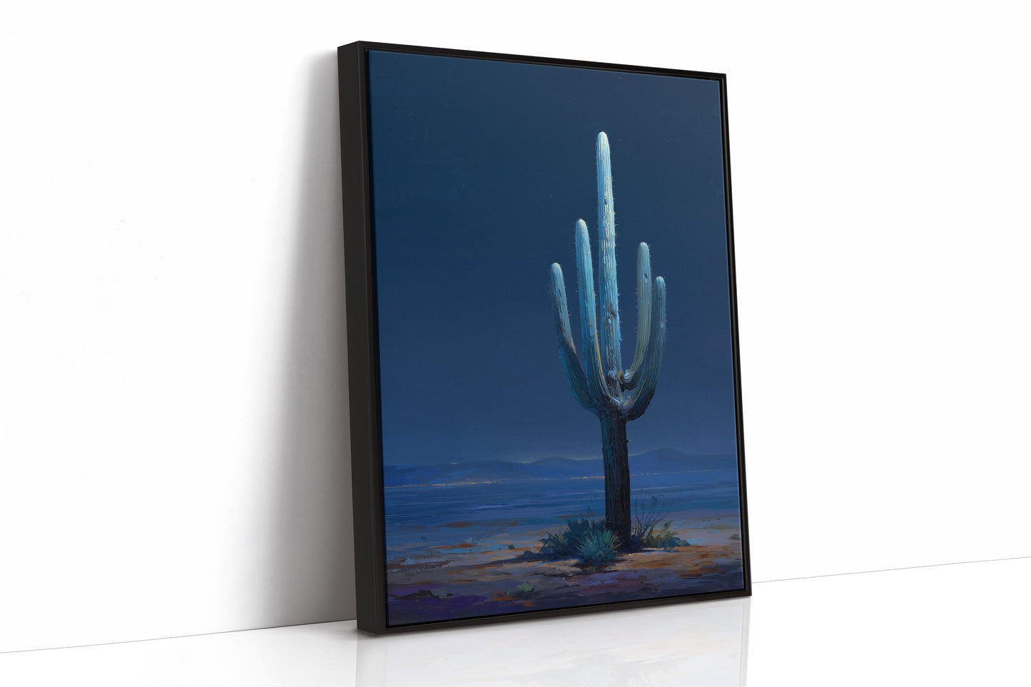 Midnight Sentinel Under Desert Stars