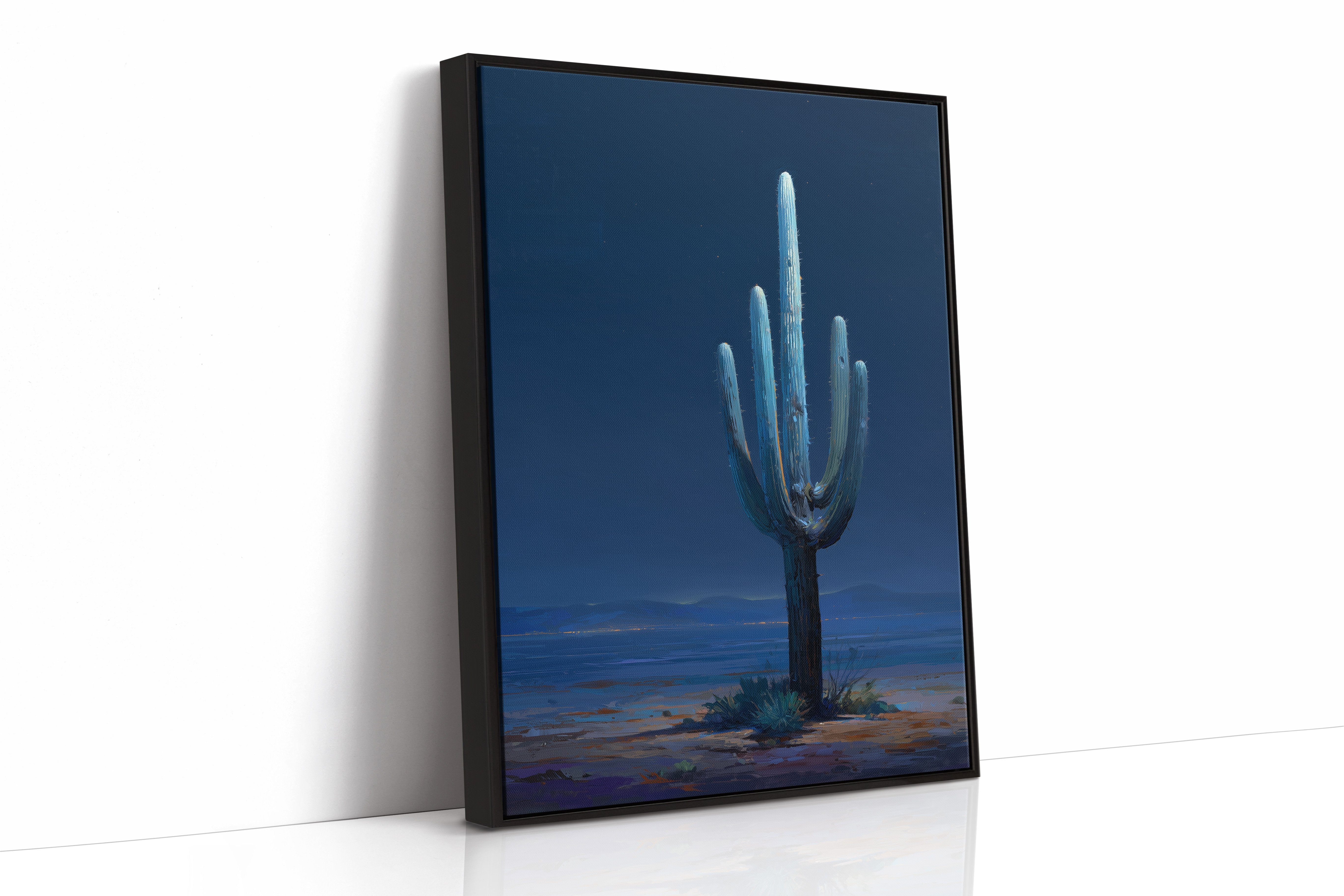 Midnight Sentinel Under Desert Stars