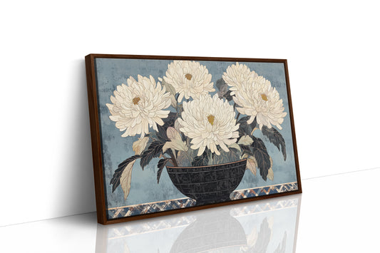 Chrysanthemums Bow To Winter's Song