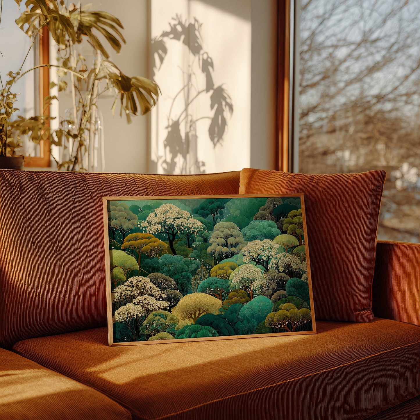 Forest Waves Dance In Emerald Light