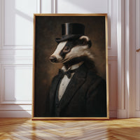Dapper Badger in Formal Attire