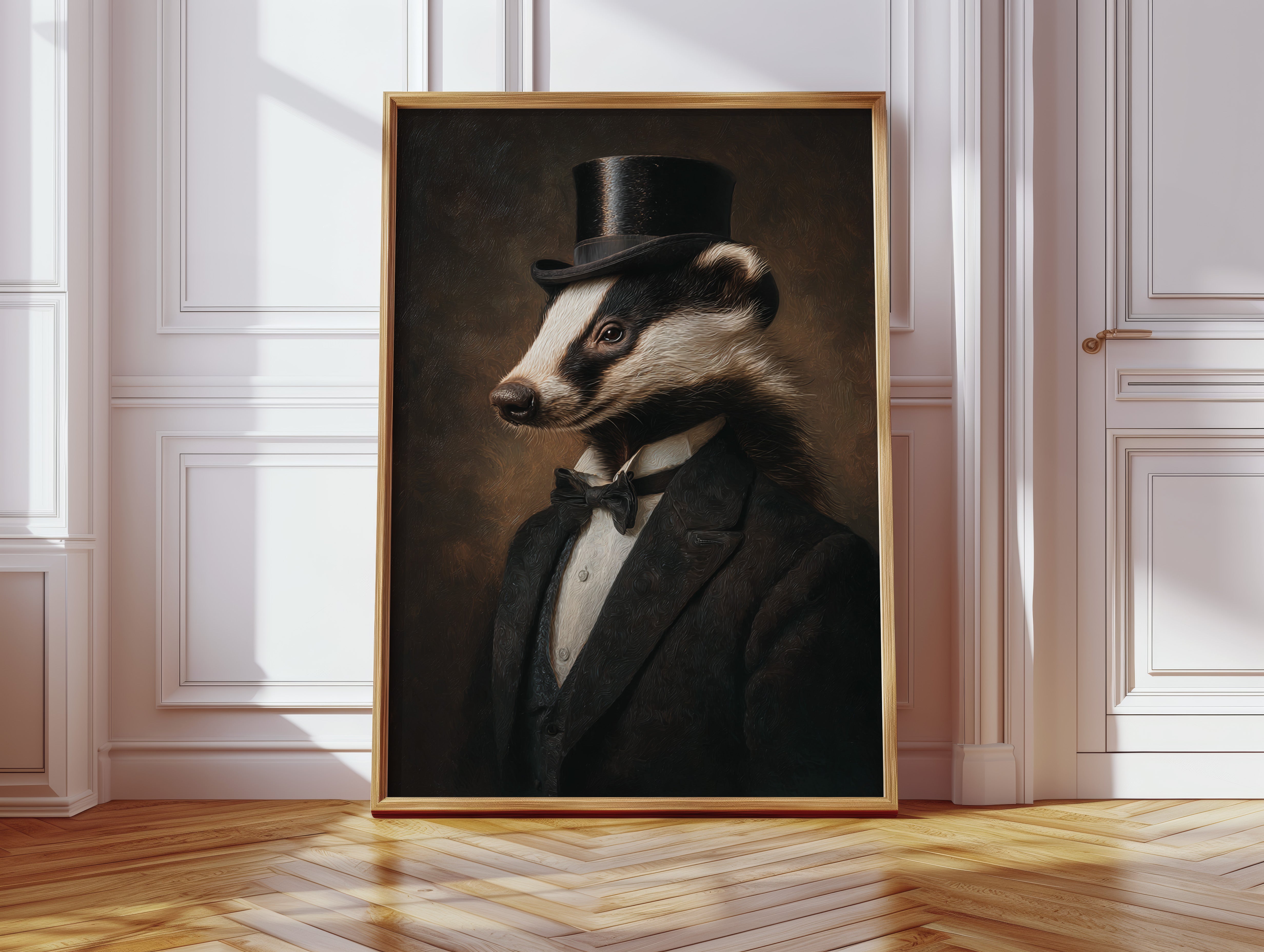 Dapper Badger in Formal Attire
