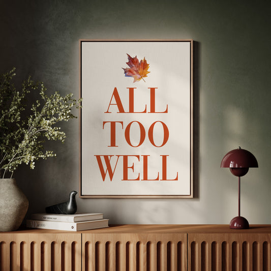 Maple Leaves Write Autumn Letters