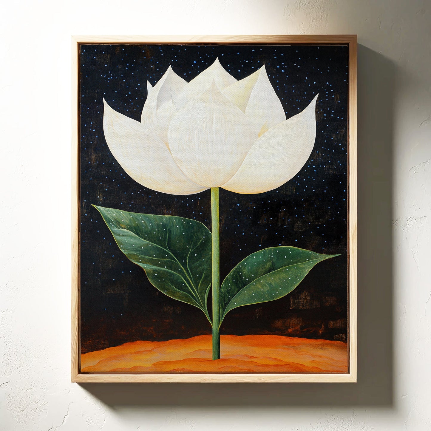 Lotus Rises Through Starlit Earth