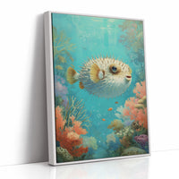 Pufferfish Dances Through Coral Symphony