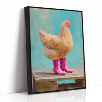 Farmyard Fashionista Struts Pink Boots