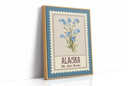 Alaska Forget-Me-Not Watercolor Stamp