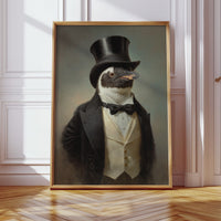 Dapper Penguin in Formal Attire