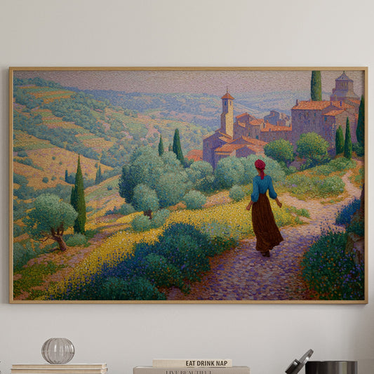 Tuscan Wildflowers Light Ancient Paths