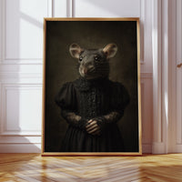 Elegant Rodent in Victorian Attire
