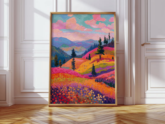 Fields Ablaze With Color