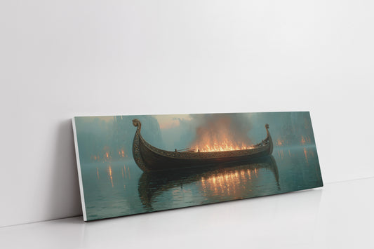 Viking Farewell On The Burning Sea
