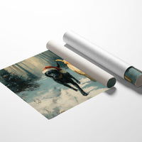 Winter Companions Share Forest Adventures