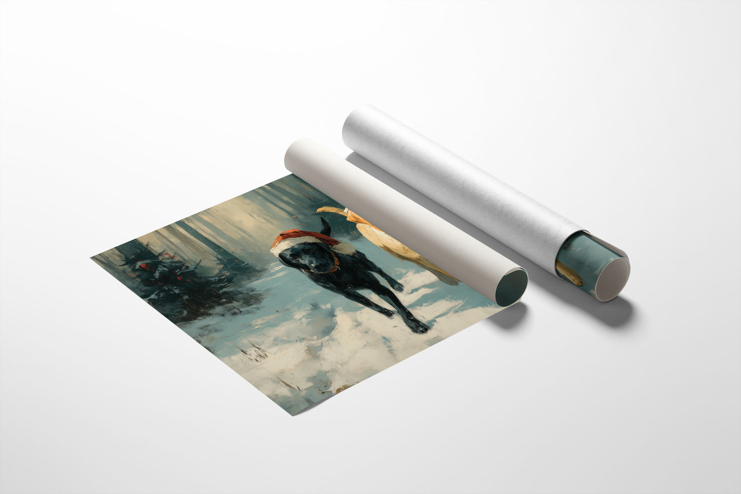 Winter Companions Share Forest Adventures