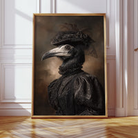 Elegance Beneath Feathered Veils