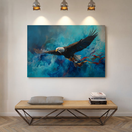Soaring Through Storm-Painted Skies