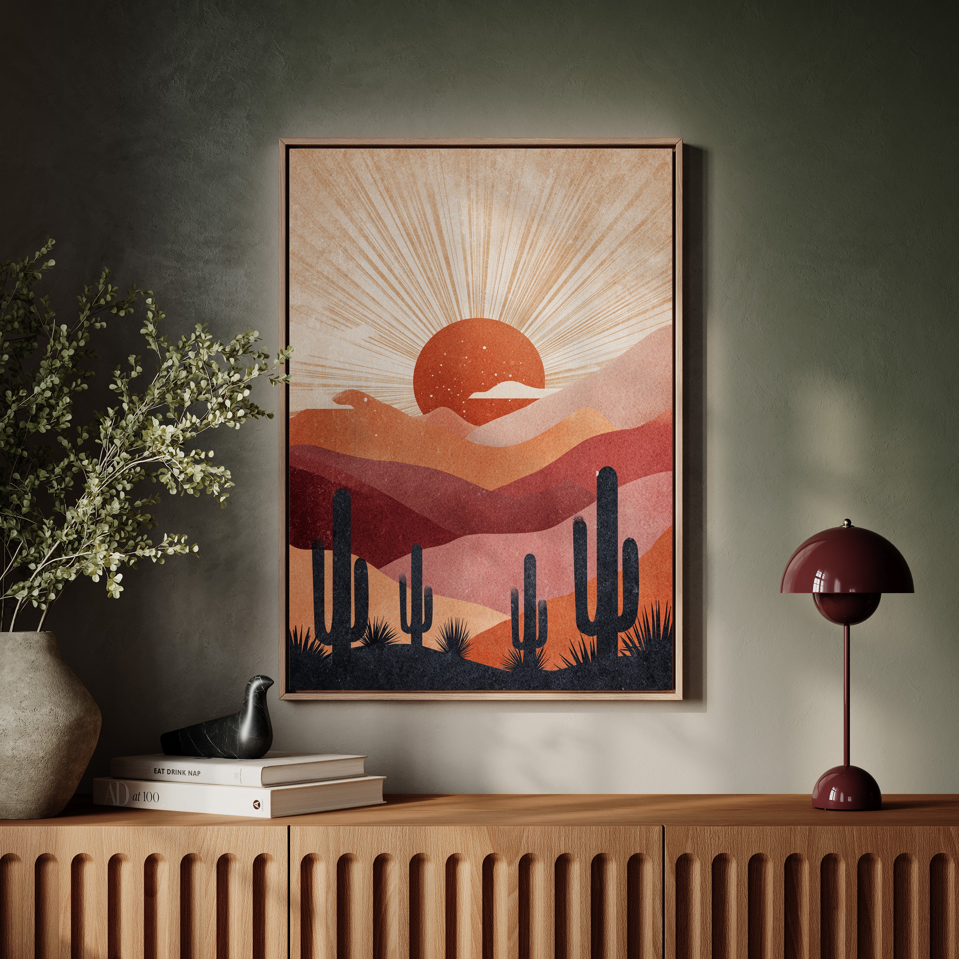 Desert Sunsets and Silent Sentinels