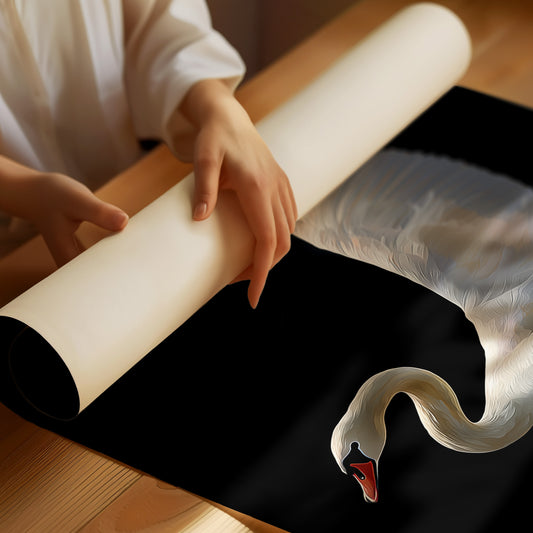 White Swan Graces The Night Bar