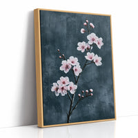 Realist Blossoms on Slate Grey