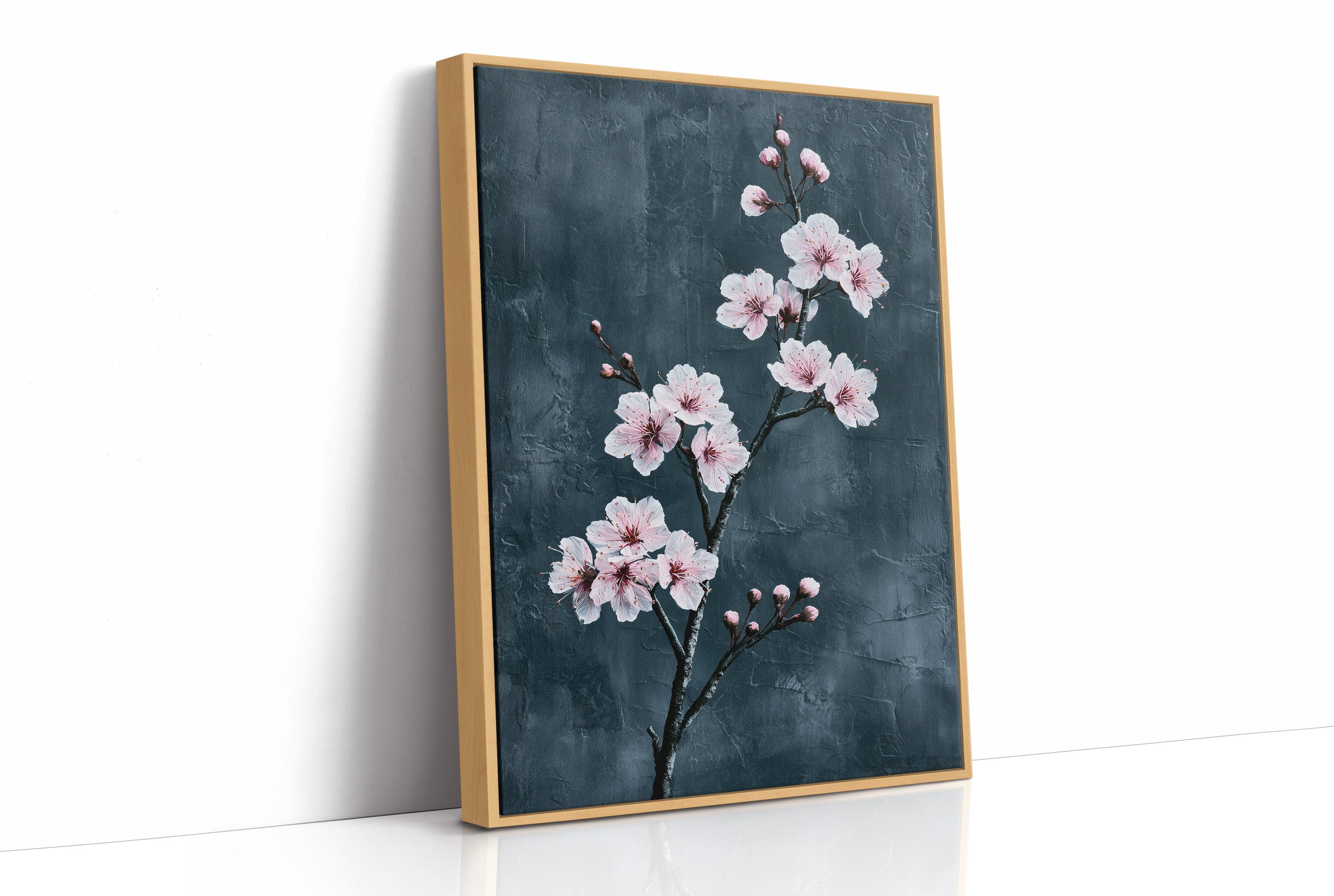 Realist Blossoms on Slate Grey