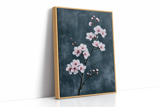 Realist Blossoms on Slate Grey