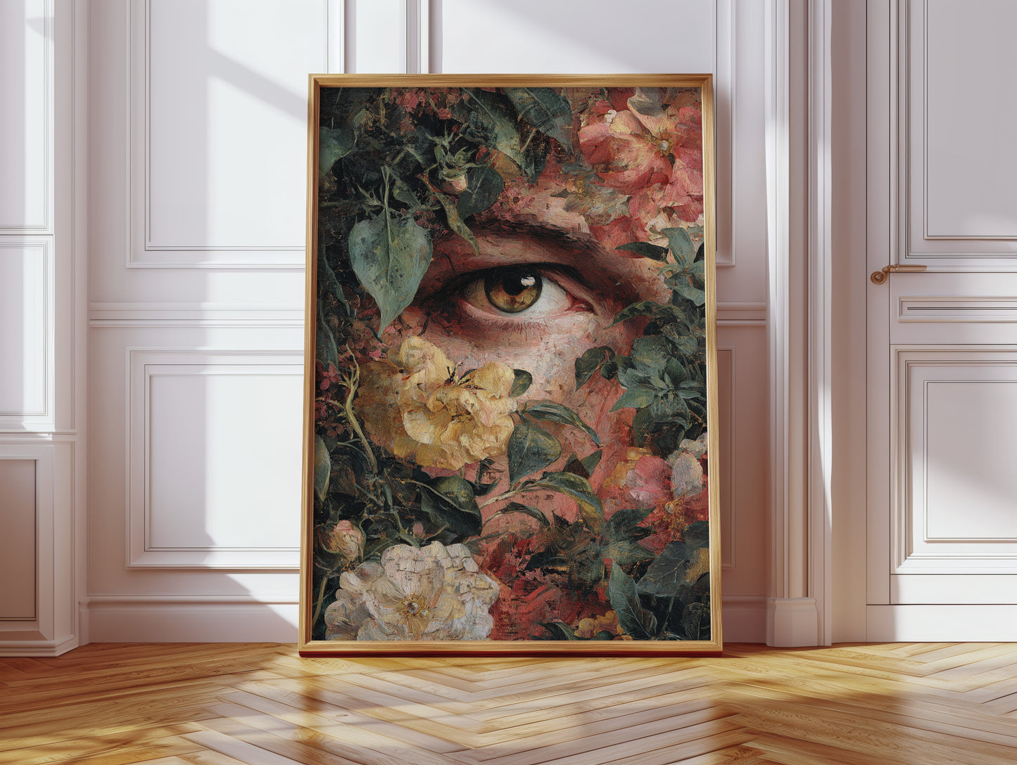 Where Eyes Meet Petals' Embrace