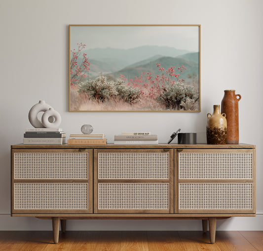 Desert Blossoms Paint Mountain Dreams