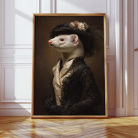 Dapper Ferret in Elegant Attire