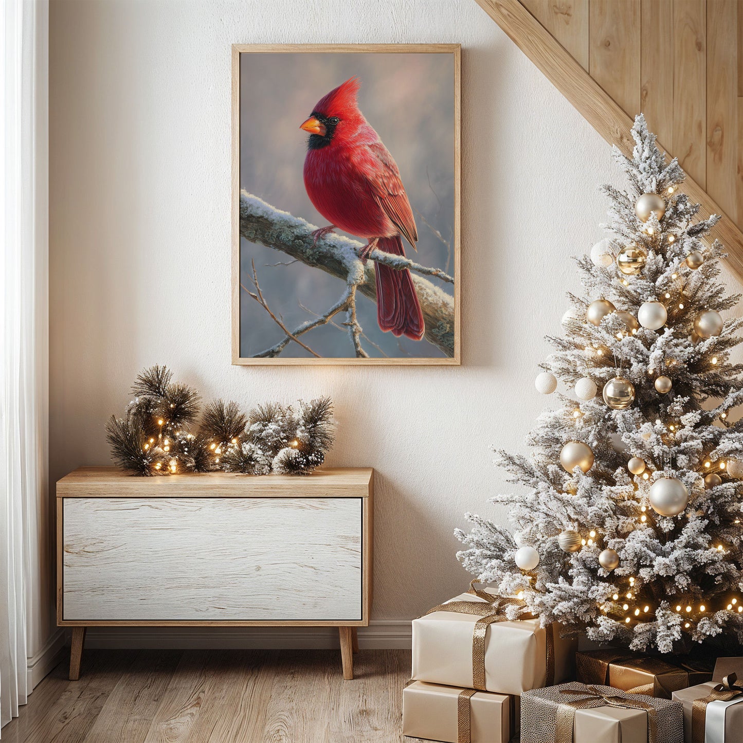 Winter's Scarlet Gift Brings Joy