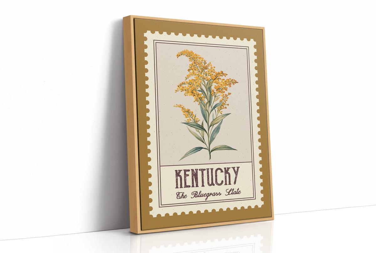 Kentucky Goldenrod Watercolor Stamp